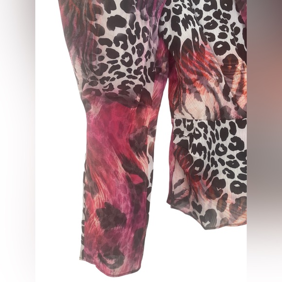 Multicoloured Animal Print Blouse - Size M - Picture 7 of 12